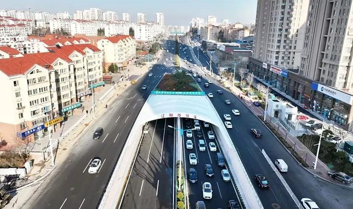 Donling Power Supply helps Qingdao Liaoyang Expressway Tunnel Lighting Project, lighting up the new artery of the smart city