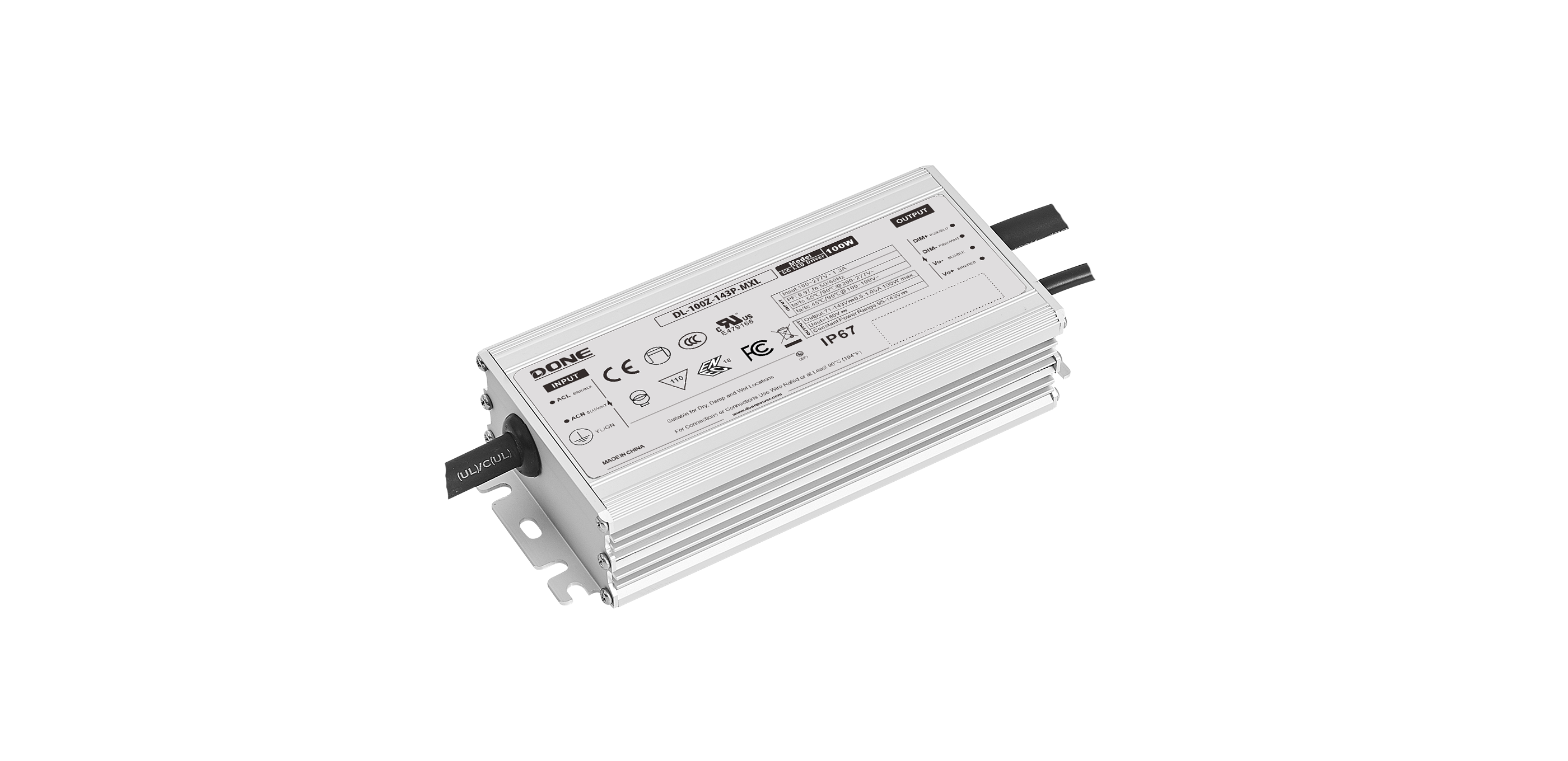 100W
