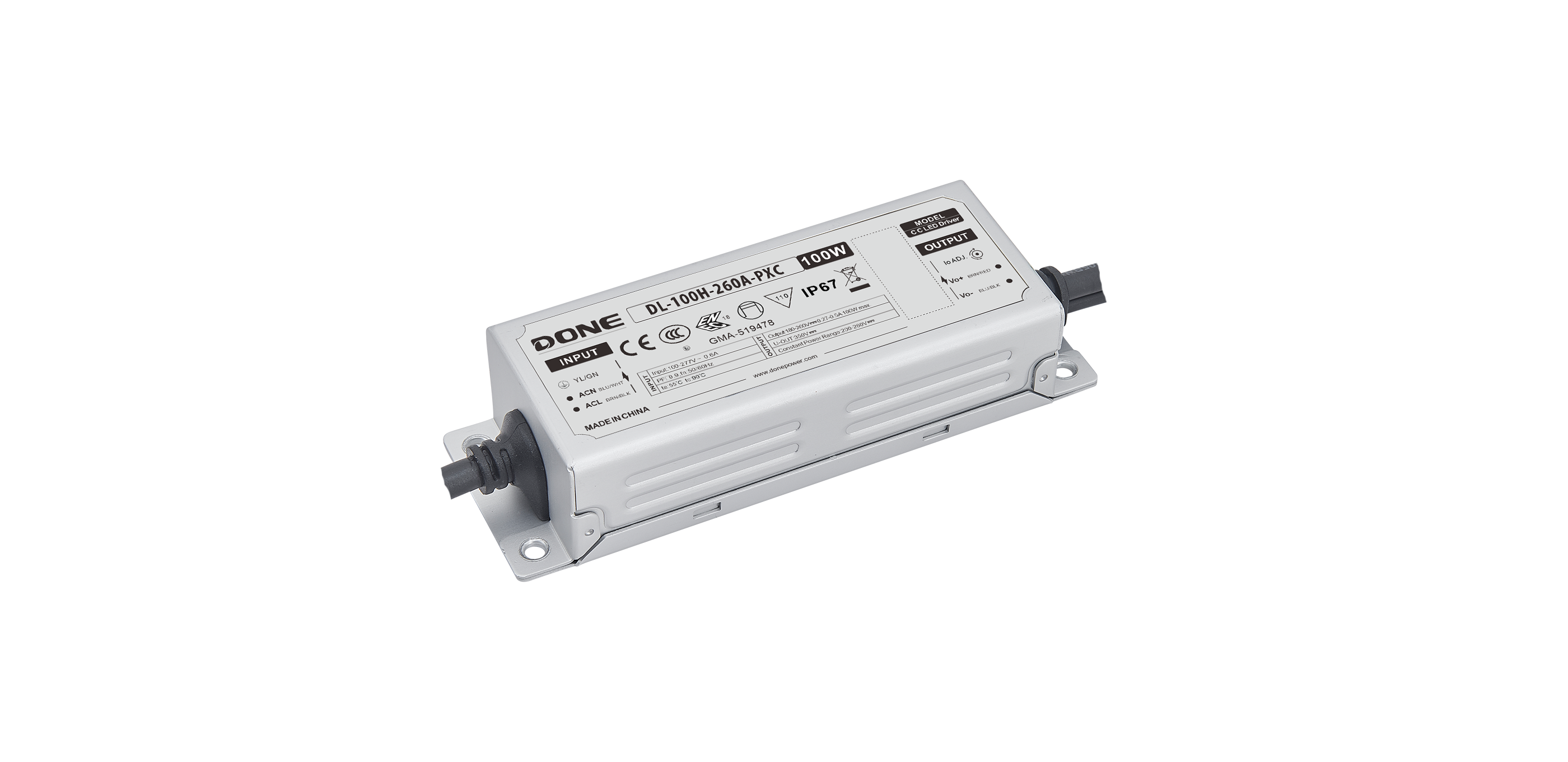 100W